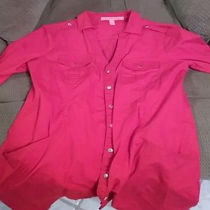 Long sleeve women's button up jacket cover